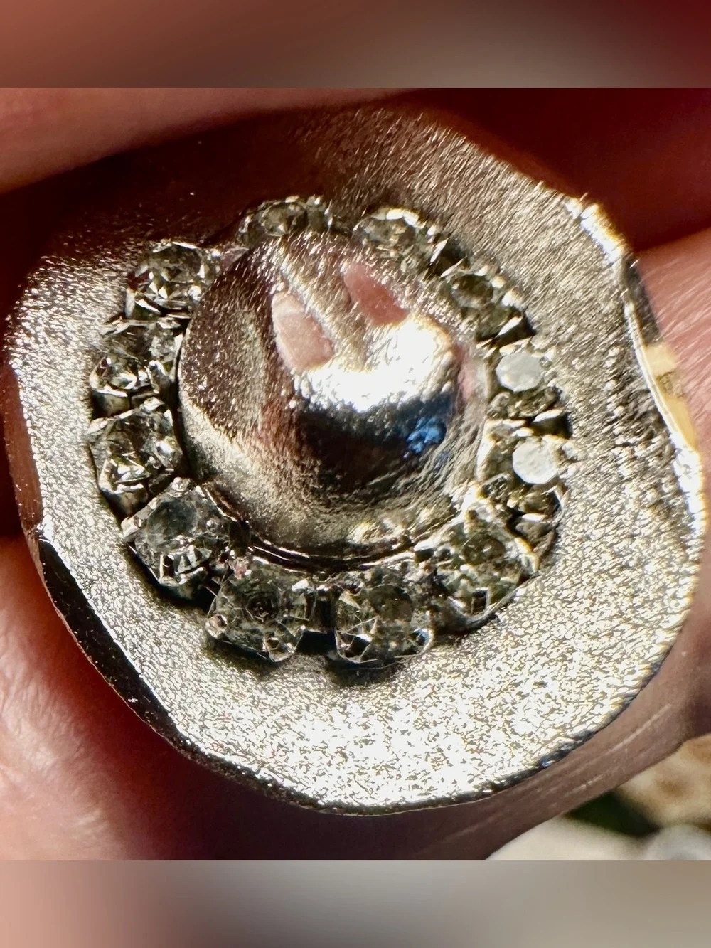 Necklace Silver Cowboy Cowgirl Western Rodeo Hat Pendant Charm With Chai